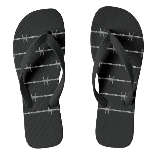 Barbed Wire Thongs (Footbed)