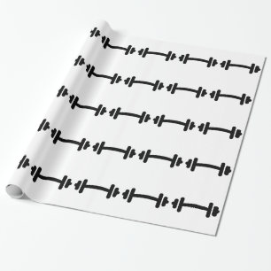 Barbell dumbbell training wrapping paper
