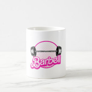 Barbell - pink coffee mug