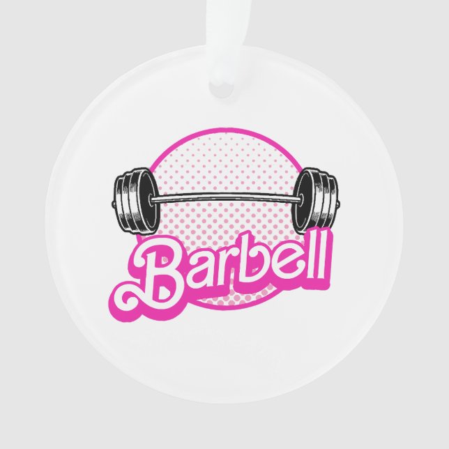 Barbell - pink ornament (Front)