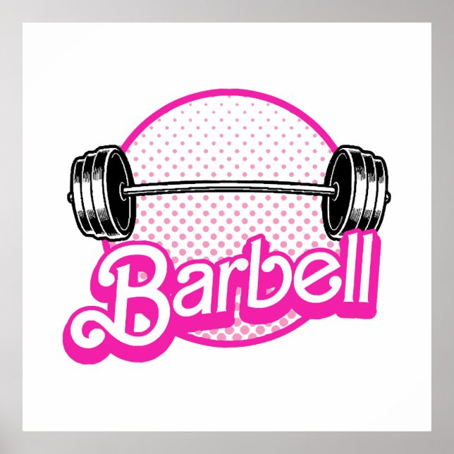 Barbell - pink poster (Front)