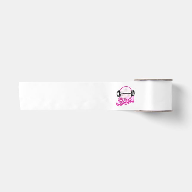 Barbell - pink satin ribbon (Front)