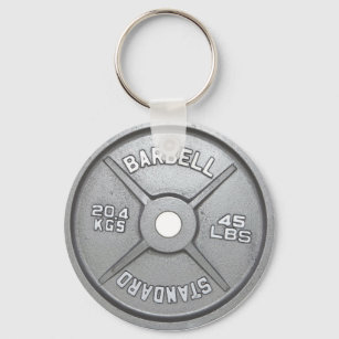 Barbell Plate Key Ring