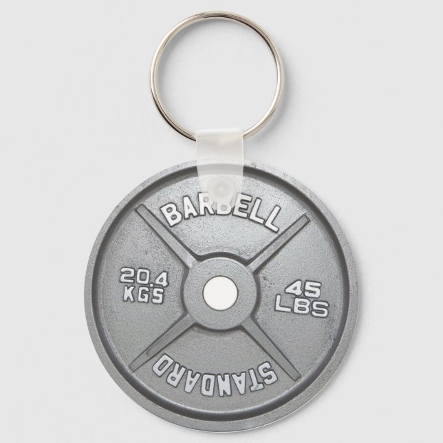 Barbell Plate Key Ring (Front)