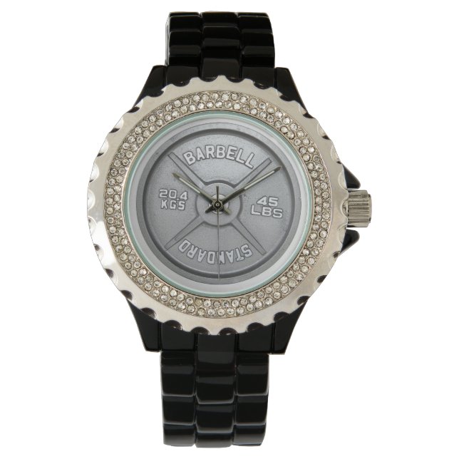 Barbell Plate Wrist Watch (Front)
