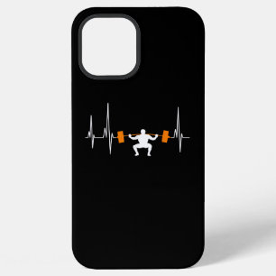 Barbell Weightlifting Heartbeat Bodybuilding iPhone 12 Pro Max Case