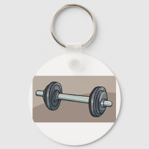 Barbell Weights Key Ring