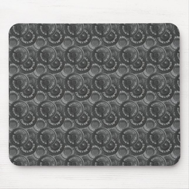 Barbells Mouse Pad (Front)