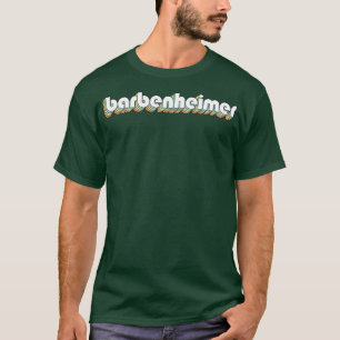 Barbenheimer Retro Rainbow Typography Faded Style T-Shirt