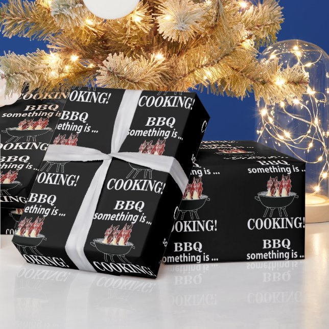 Barbeque Cook Chef Funny Bbq Wrapping Paper (Holidays)