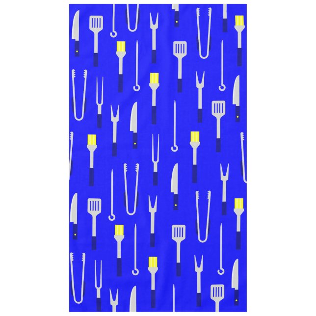 barbeque equipment summer bbq chef blue tablecloth (Front)