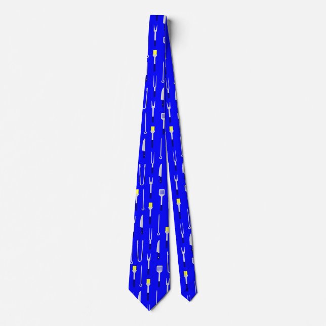 barbeque equipment summer bbq chef blue tie (Front)