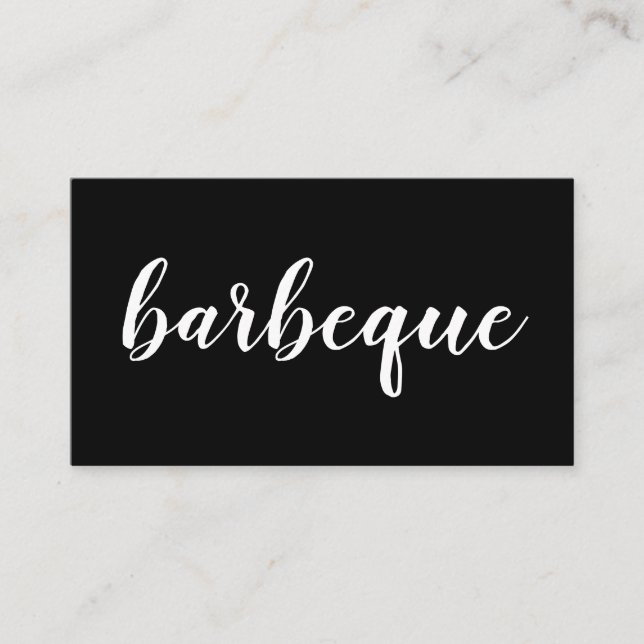 BARBEQUE loyalty punch card (Front)