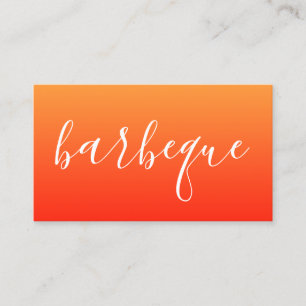 barbeque script business card