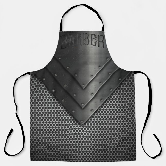 Barber All-Over Print Apron (Front)