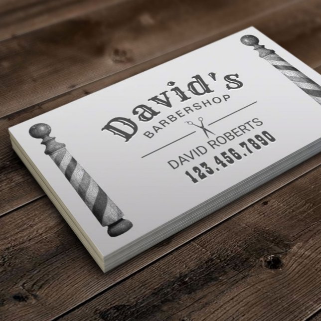 Barber Barbershop Hair Stylist Appointment Card (Creator Uploaded)