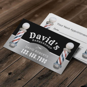 Barber Barbershop Hair Stylist Salon Appointment Card