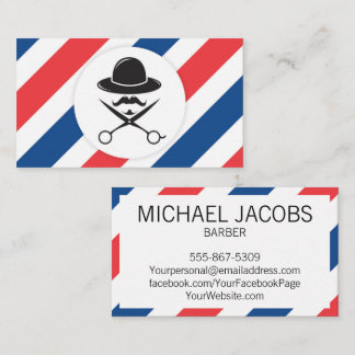 Barber Barbershop Hair Stylist Salon Business Card