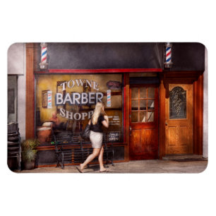 Barber - Barbershop - Time for a haircut Magnet
