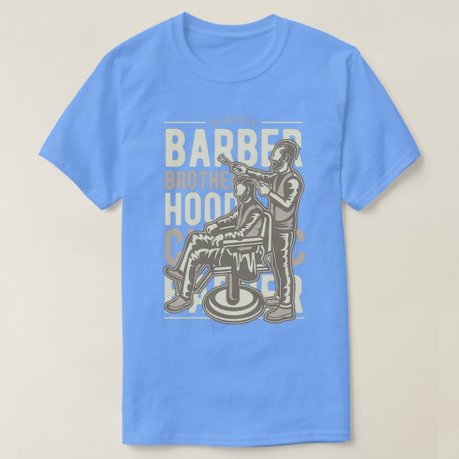 Barber Brotherhood Graphic Design T-Shirt (Design Front)