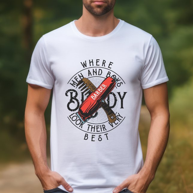 Barber Buddy for Men and Boys T-Shirt (Creator Uploaded)
