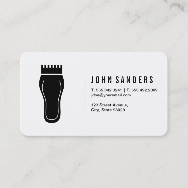 Barber Business Card (Front)
