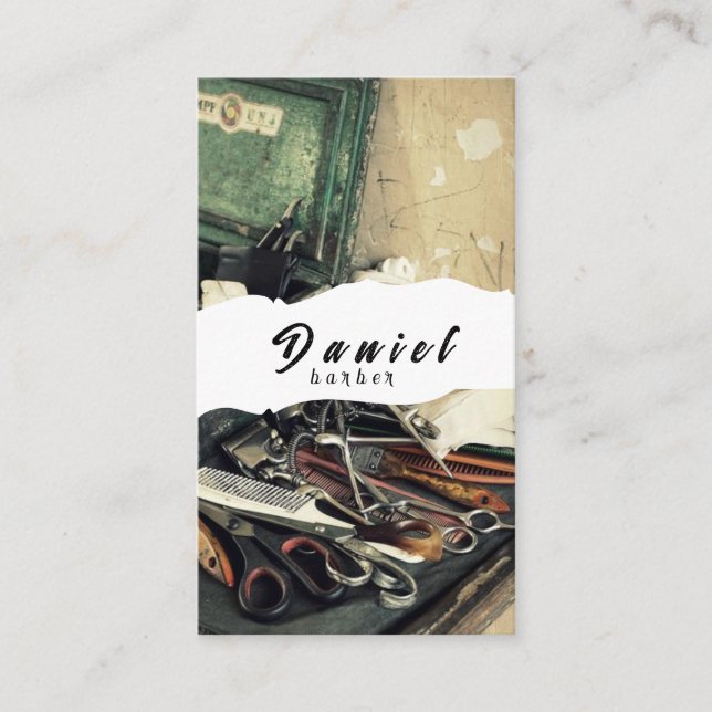 Barber Business Card (Front)