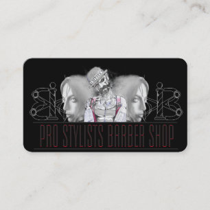barber business card