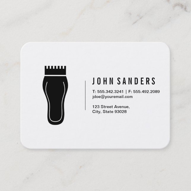 Barber Business Card (Front)