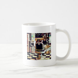 Barber Chair and Bottles of Hair Tonic Coffee Mug