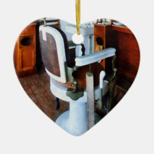 Barber Chair And Cash Register Ceramic Tree Decoration