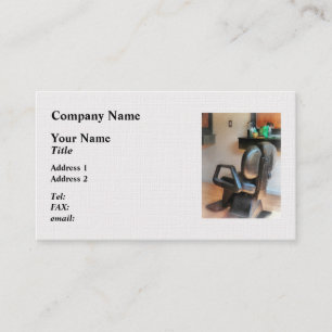 Barber Chair and Hair Supplies Business Card