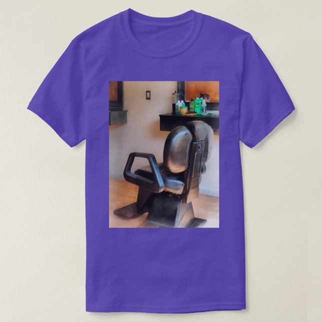 Barber Chair and Hair Supplies T-Shirt (Design Front)