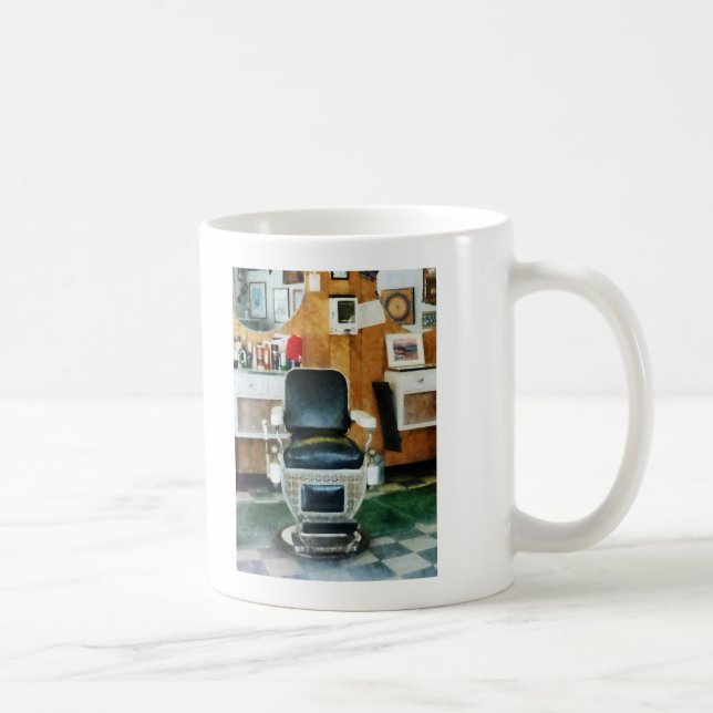 Barber Chair Front View Coffee Mug (Right)