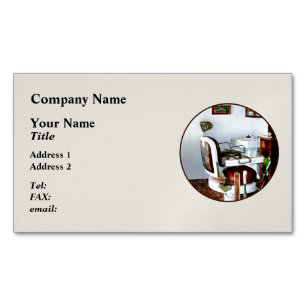 Barber Chair Magnetic Business Card