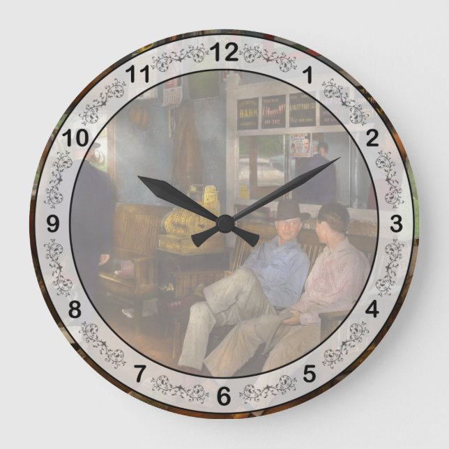 Barber - Cowboy stories 1939 Large Clock (Front)
