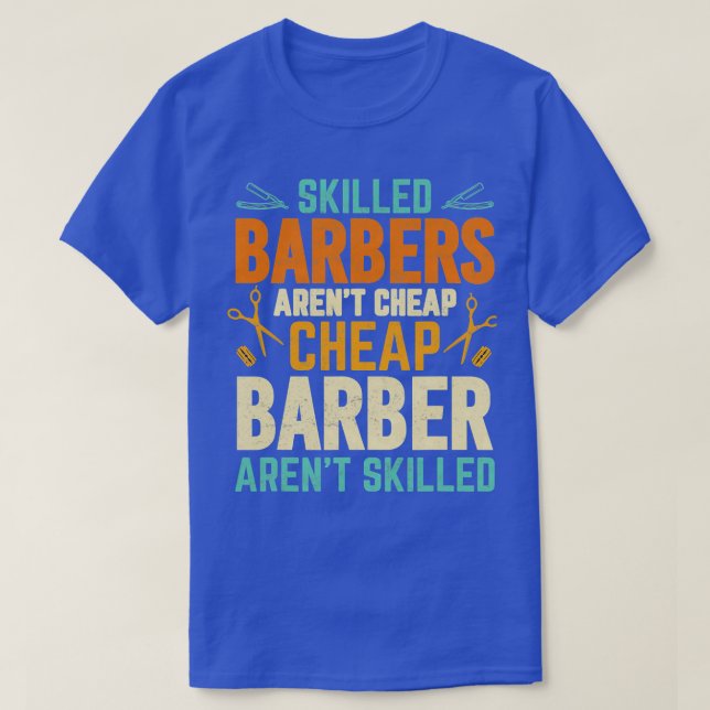 Barber Dad Funny Hairdressing Hair Stylists Barber T-Shirt (Design Front)