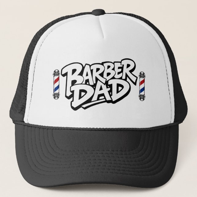 Barber Dad Trucker Hat (Front)