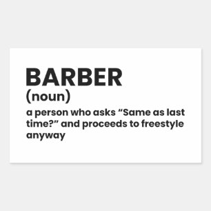 Barber Definition Sticker Gift