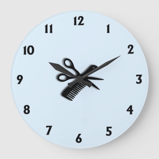Barber Design Large Clock (Front)