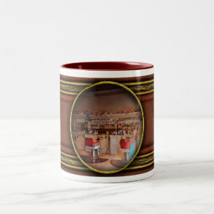 Barber - Eddie's barbershop Two-Tone Coffee Mug