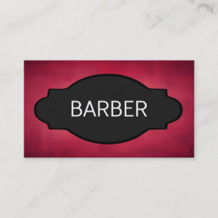 Barber Elegant Name Plate Business Card