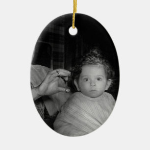 Barber - First Haircut Ceramic Ornament