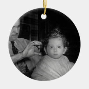 Barber - First Haircut Ceramic Tree Decoration