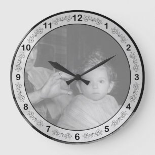 Barber - First Haircut.jpg Large Clock