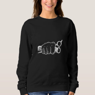 Barber Fist Hipster Sweatshirt