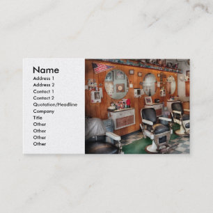 Barber - Frenchtown Barbers Business Card