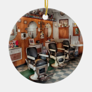 Barber - Frenchtown Barbers Ceramic Ornament