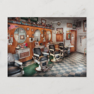 Barber - Frenchtown Barbers Postcard