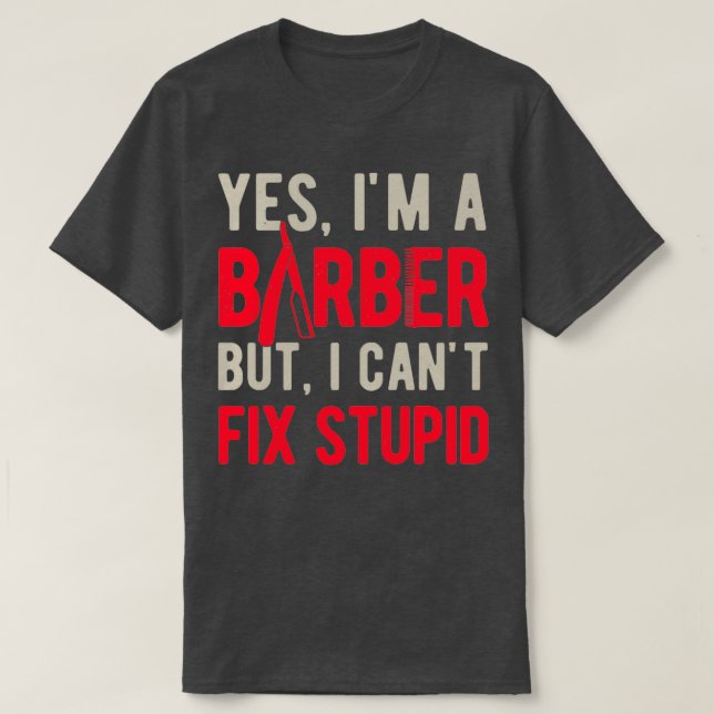 Barber Funny 1 T-Shirt (Design Front)